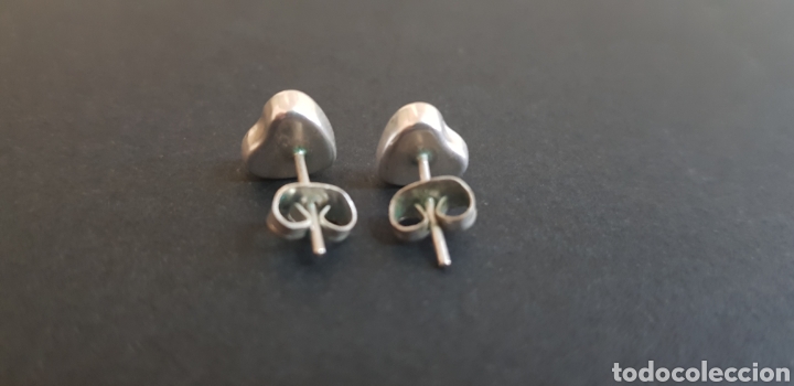 Joyeria: #693 PENDIENTES TIPO CORAZON PEQUE&Ntilde;OS EN PLATA 925 - Foto 2