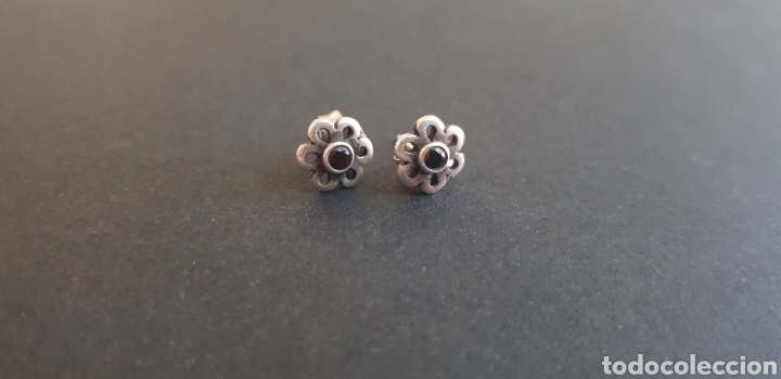 Joyeria: #692 PENDIENTES FLOR PLATA 925 - Foto 1