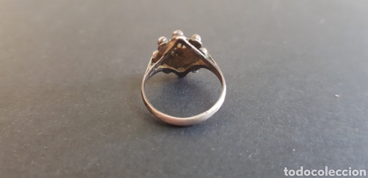 Joyeria: #413 ANILLO BOTON CHARRO PLATA TALLA 16 - Foto 3