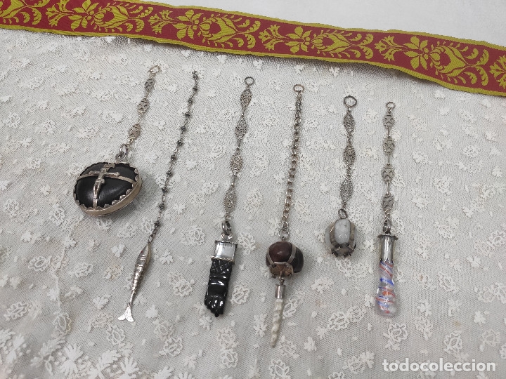 Joyeria: Amuleto protector. Casta&ntilde;a enjaulada con punta de hueso - Foto 4
