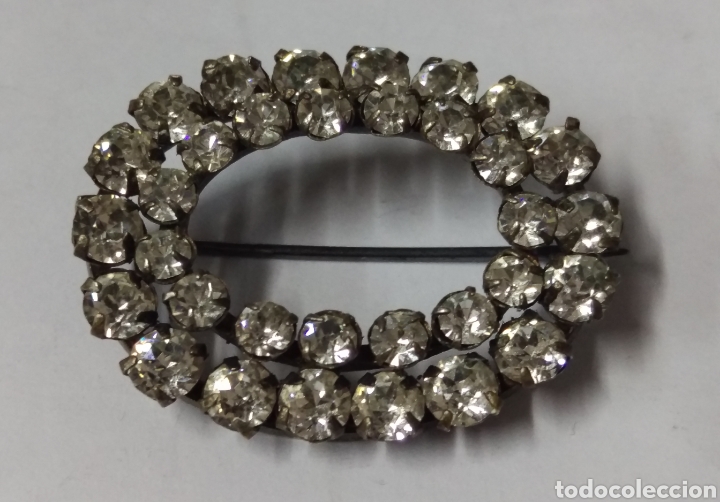Joyeria: Antiguo broche pasador aguja - Foto 1