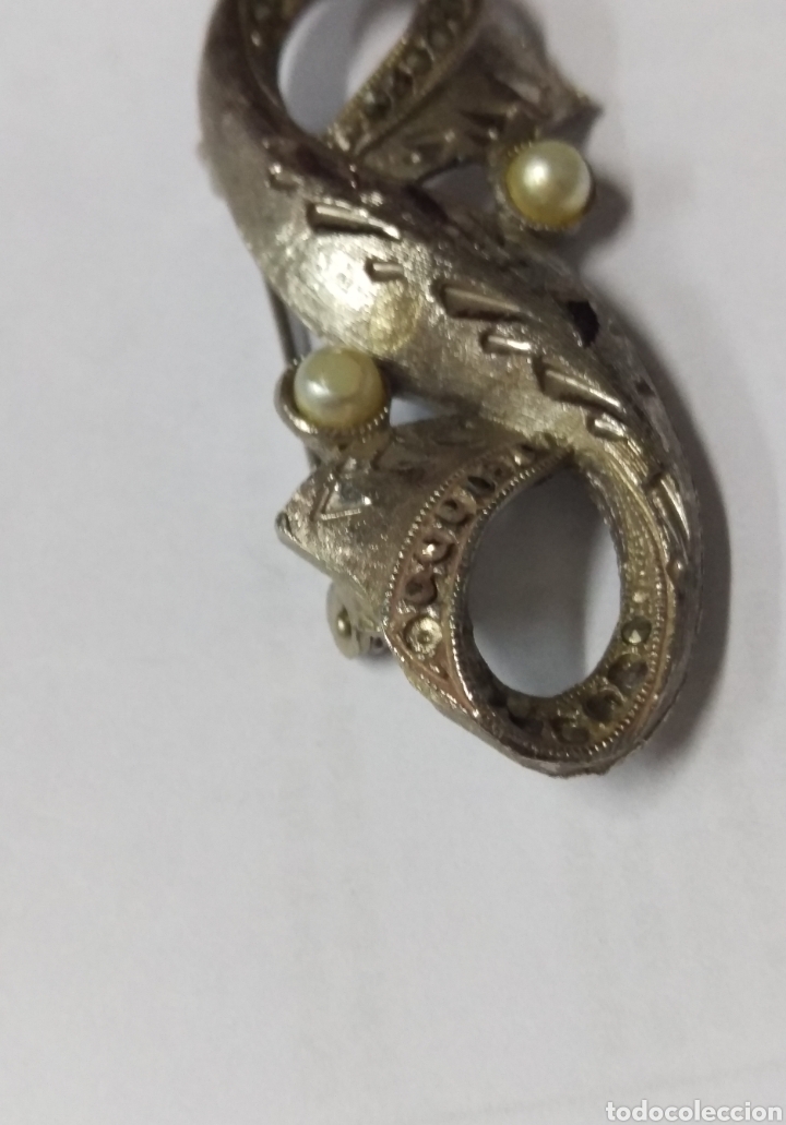 Joyeria: Antiguo broche pasador aguja - Foto 3