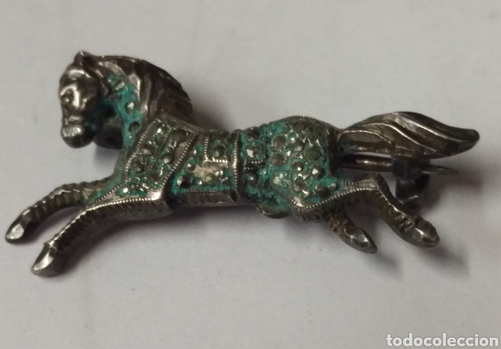 Joyeria: Antiguo broche pasador aguja - Foto 1