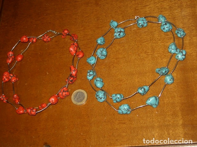 Joyeria: COLLAR DE TURQUESAS,LOS DOS QUE SE VEN. - Foto 1
