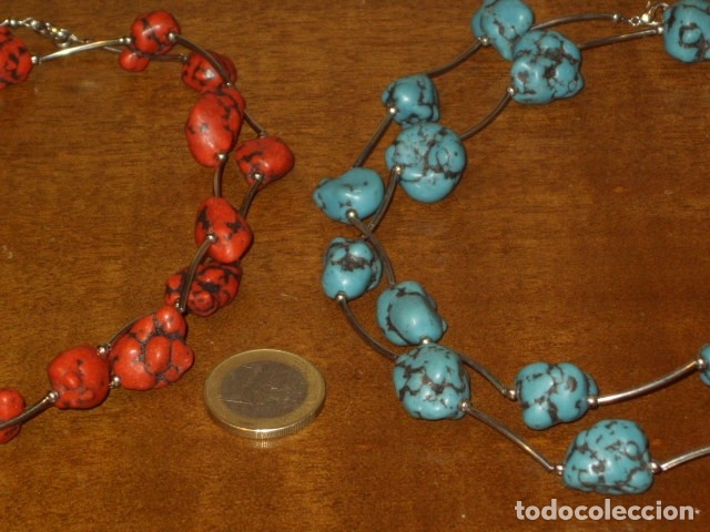 Joyeria: COLLAR DE TURQUESAS,LOS DOS QUE SE VEN. - Foto 4