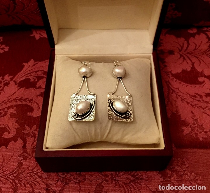 Joyeria: PENDIENTES CON PERLAS BARROCAS - 12 GRAMOS. - Foto 1