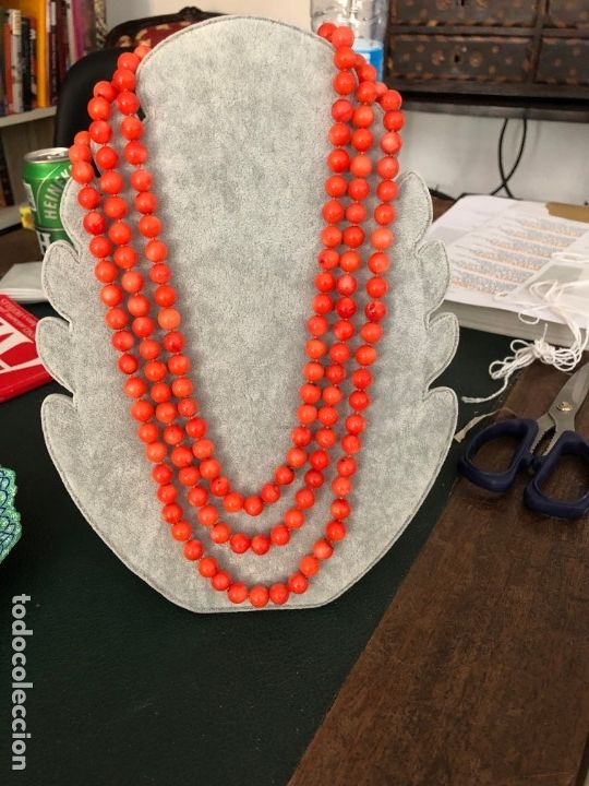Joyeria: collar 3 filas coral - Foto 1