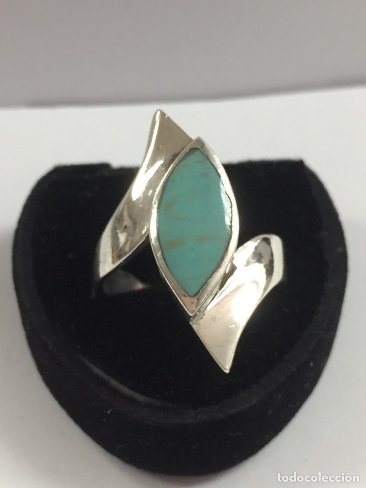 Joyeria: Sortija plata y turquesa/S21 - Foto 1