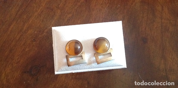 Joyeria: PENDIENTES DE PLATA DE LEY Y CONCHA. A&Ntilde;OS 60 - Foto 1