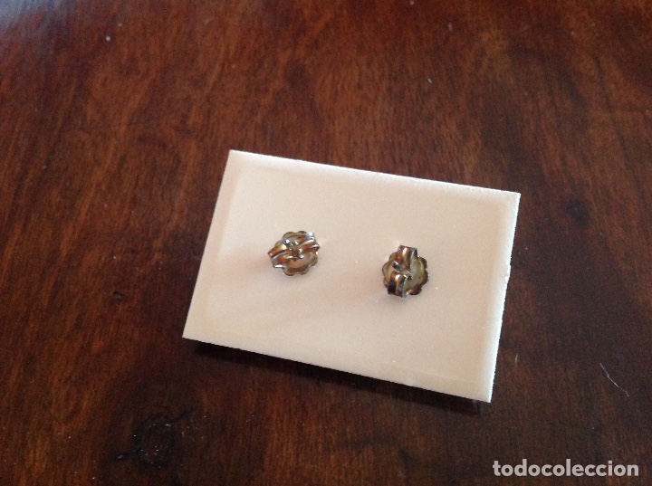 Joyeria: PENDIENTES DE PLATA DE LEY Y CONCHA. A&Ntilde;OS 60 - Foto 3