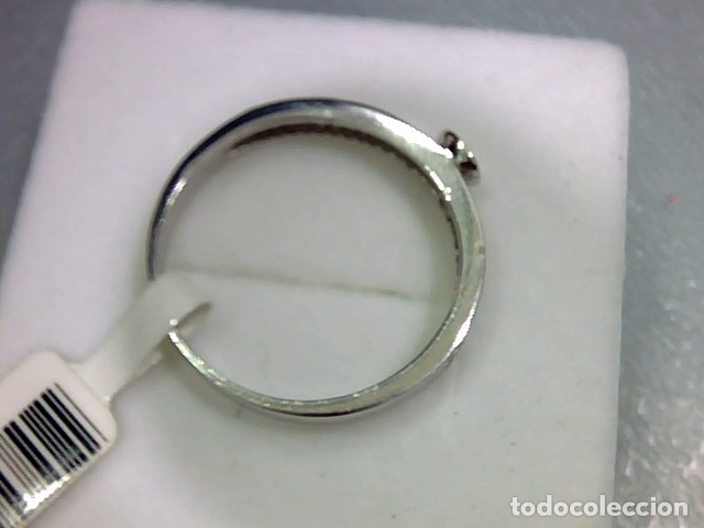Joyeria: anillo oro blanco 18 kl y diamantes - Foto 2