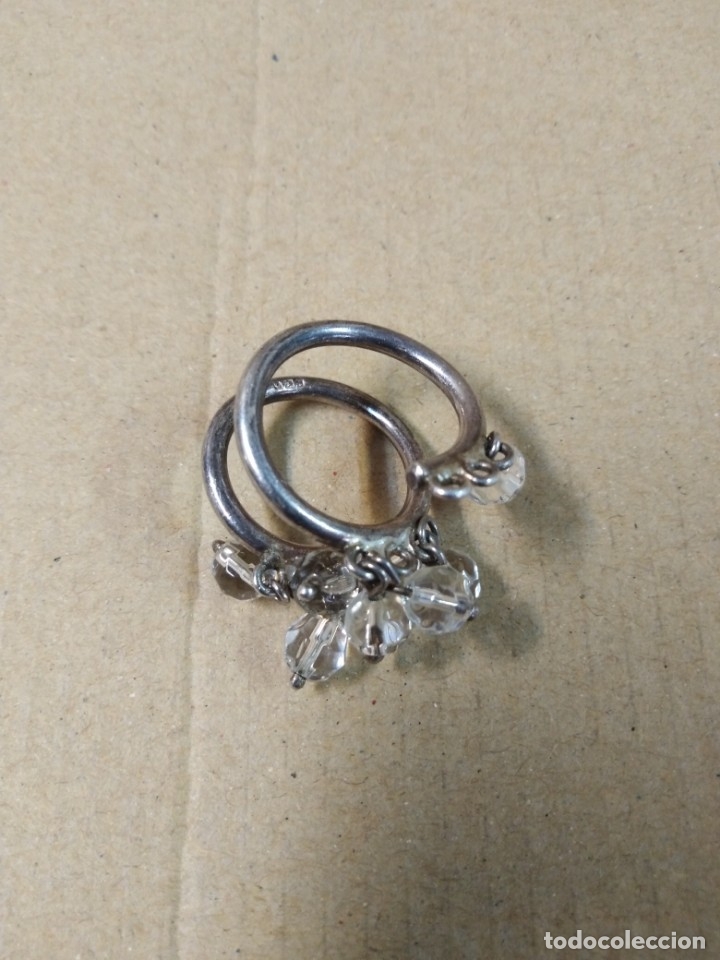 Joyeria: Anillo de plata 925 con cristales - Foto 2