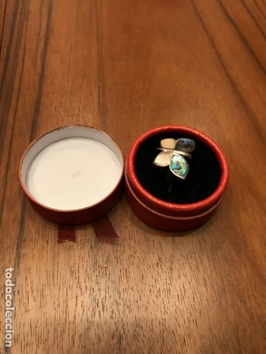 Joyeria: Anillo plata 925 y nacar - Foto 1