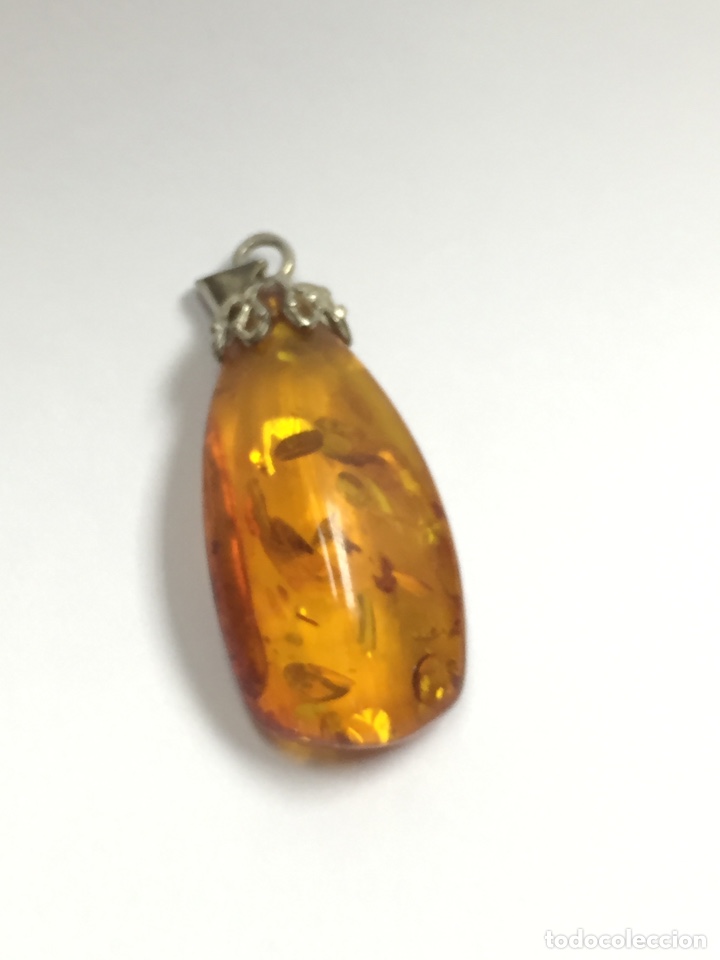 Joyeria: Colgante de plata y &aacute;mbar/C39 - Foto 2
