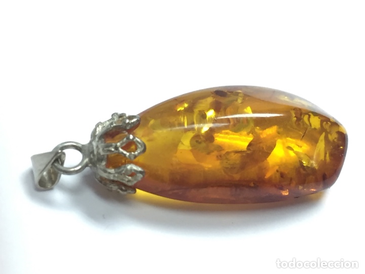 Joyeria: Colgante de plata y &aacute;mbar/C39 - Foto 3