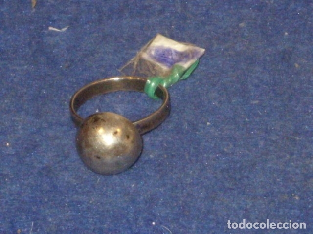 Joyeria: ANTIGUO ANILLO DE PLATA,CON CONTRASTE. - Foto 1