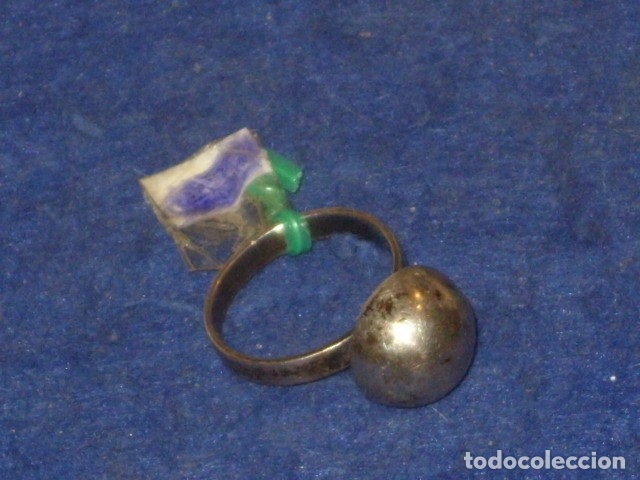 Joyeria: ANTIGUO ANILLO DE PLATA,CON CONTRASTE. - Foto 2