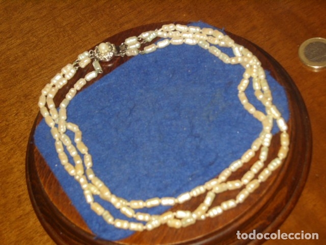 Joyeria: COLLAR DE PERLAS 3 HILOS,A&Ntilde;OS 70. - Foto 3