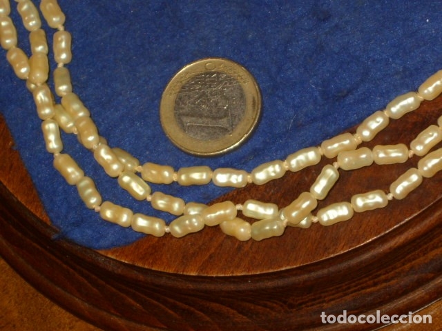 Joyeria: COLLAR DE PERLAS 3 HILOS,A&Ntilde;OS 70. - Foto 4