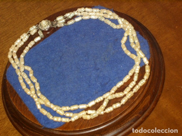 Joyeria: COLLAR DE PERLAS 3 HILOS,A&Ntilde;OS 70. - Foto 5