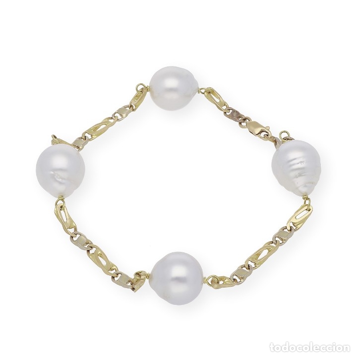 Joyeria: Pulsera, oro amarillo 18K y perlas australianas de los mares del sur - Foto 5