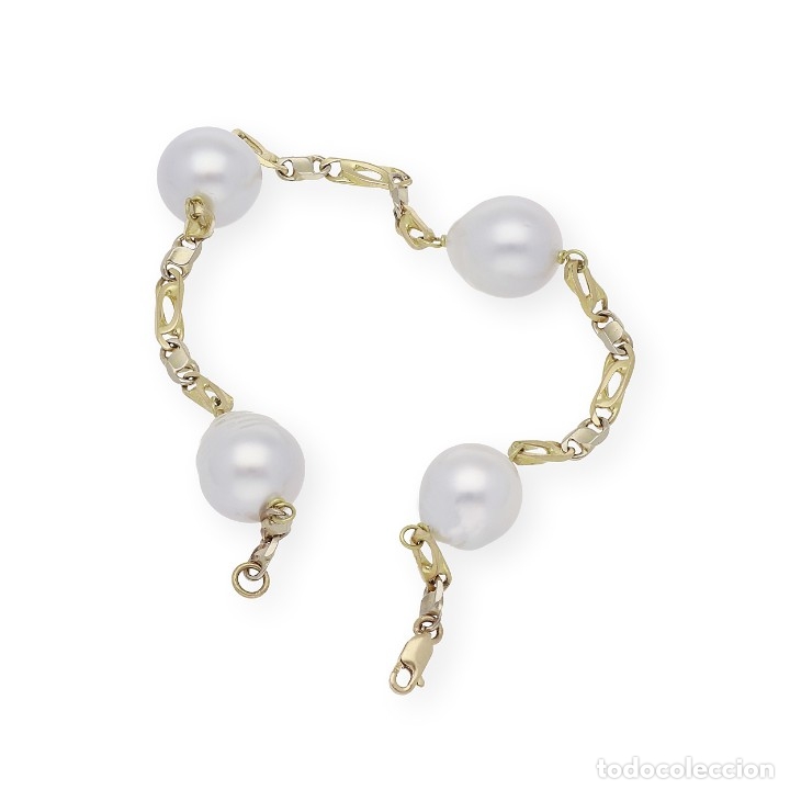 Joyeria: Pulsera, oro amarillo 18K y perlas australianas de los mares del sur - Foto 6