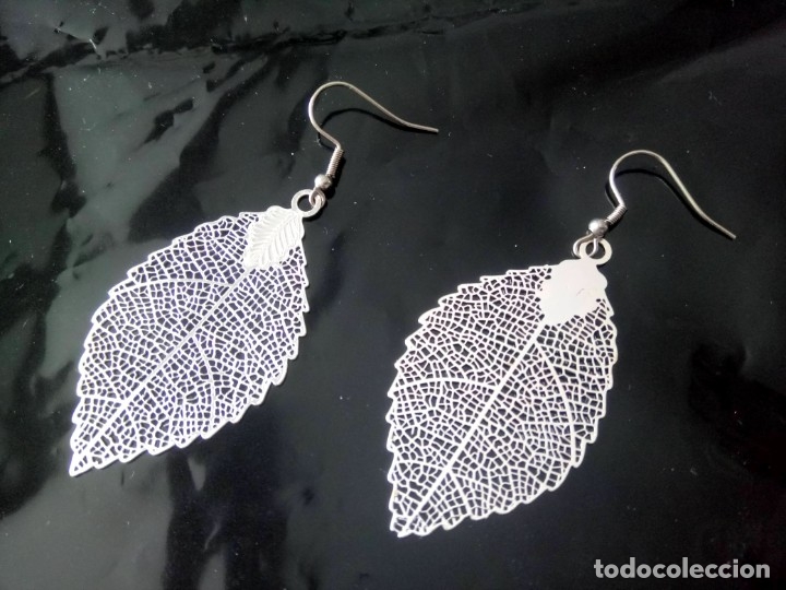 Joyeria: PENDIENTES CON FORMA DE HOJA - Foto 1