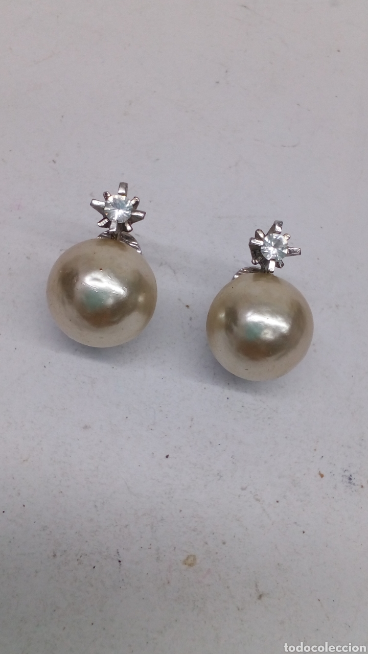 Joyeria: Pendientes de plata y perlas cl&aacute;sicos /P197 - Foto 2