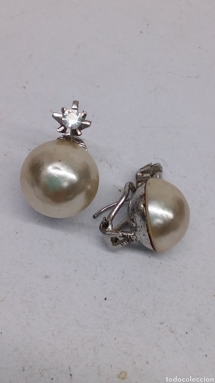 Joyeria: Pendientes de plata y perlas cl&aacute;sicos /P197 - Foto 1