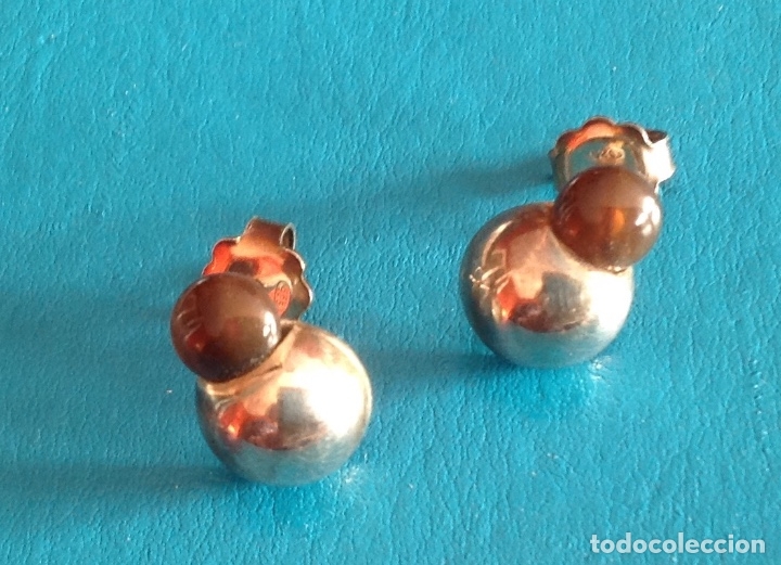 Joyeria: PENDIENTES DE PLATA DE LEY Y CONCHA. PRESION - Foto 6