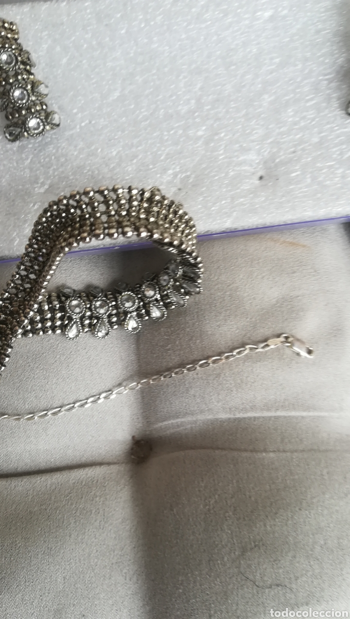 Joyeria: Antiguo juego de gargantilla y pendientes - Foto 4