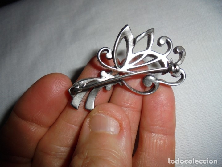Joyeria: BONITO BROCHE DE PLATA Y MARQUESITAS - Foto 6