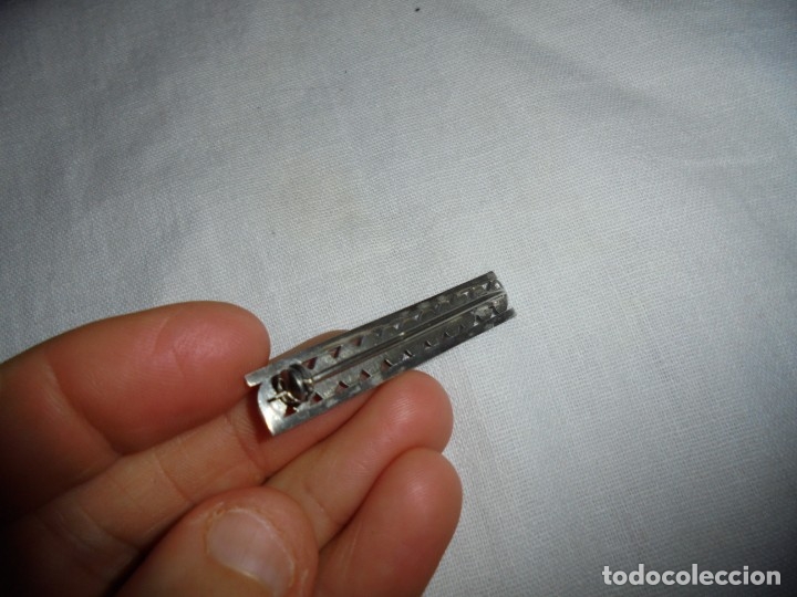 Joyeria: ANTIGUO  BROCHE DE PLATA,PLATA DORADA Y  MARQUESITAS - Foto 5
