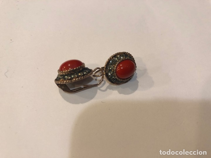 Joyeria: pendientes antiguos ingleses,  s. xix - Foto 1