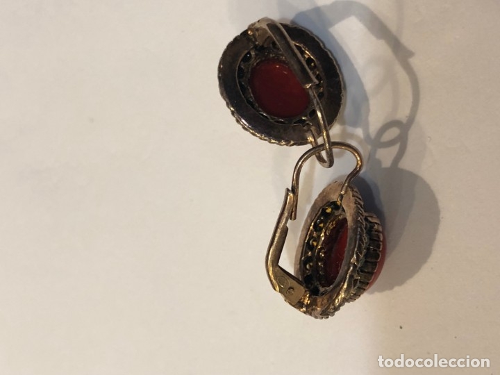 Joyeria: pendientes antiguos ingleses,  s. xix - Foto 4