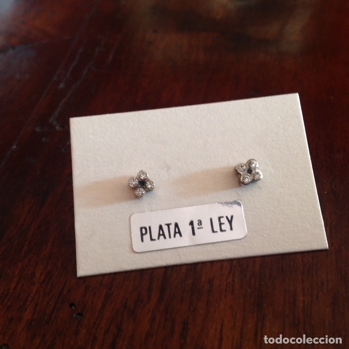 Joyeria: Pendientes de plata. trebol de la suerte - Foto 4