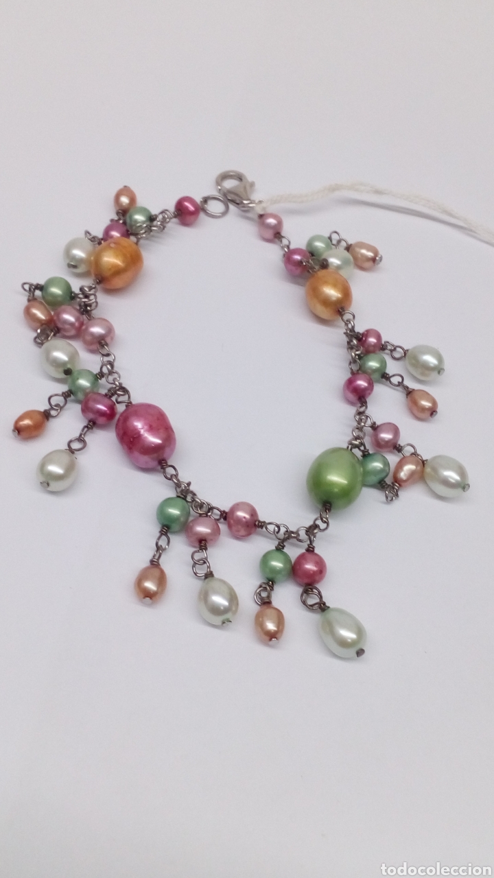 Joyeria: Pulsera de plata y perlas /PUL79 - Foto 1