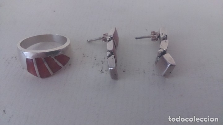 Joyeria: Anillo y pendientes de plata 925 y claussone - Foto 9