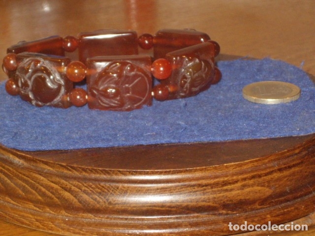 Joyeria: PULSERA ORIENTAL DE JADE CON TALLADOS. - Foto 3