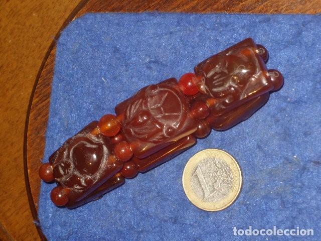 Joyeria: PULSERA ORIENTAL DE JADE CON TALLADOS. - Foto 4