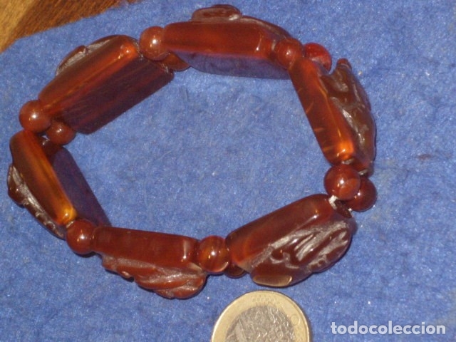 Joyeria: PULSERA ORIENTAL DE JADE CON TALLADOS. - Foto 7