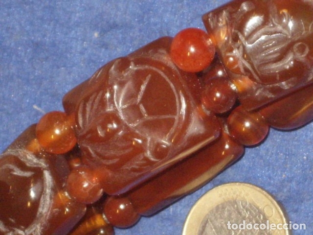 Joyeria: PULSERA ORIENTAL DE JADE CON TALLADOS. - Foto 9