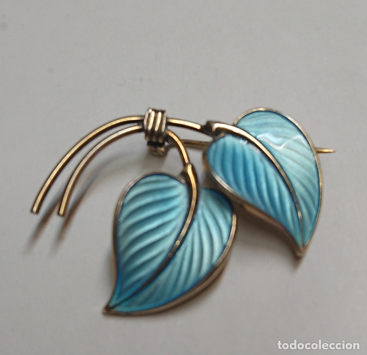 Joyeria: BROCHE ESMALTES NORUEGO PLATA STERLING. - Foto 1