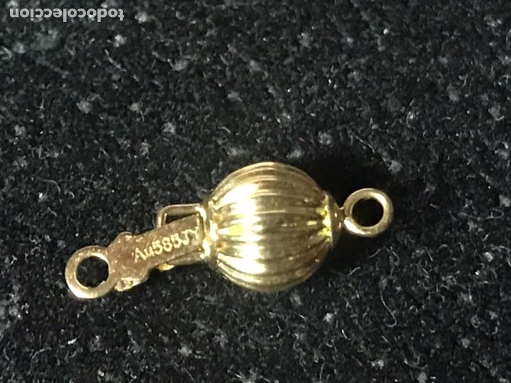 Joyeria: Cierre collar de oro amarillo 14K contrastado