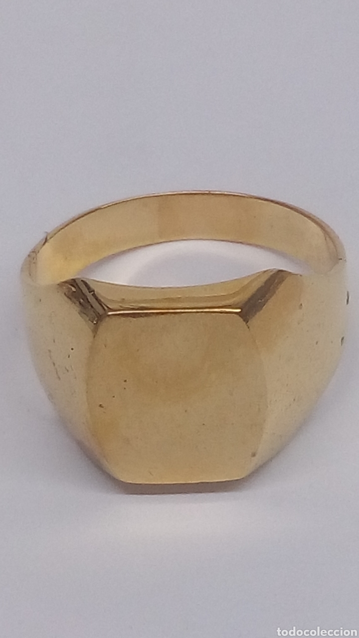 Joyeria: Anillo de plata chapado oro /S325 - Foto 1