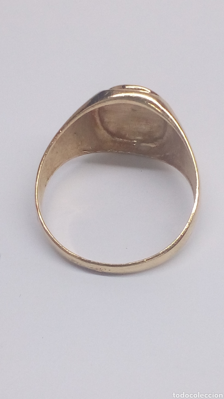 Joyeria: Anillo de plata chapado oro /S168 - Foto 2