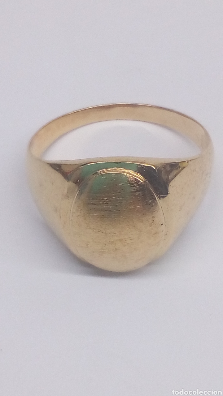 Joyeria: Anillo de plata chapado oro /S168 - Foto 1