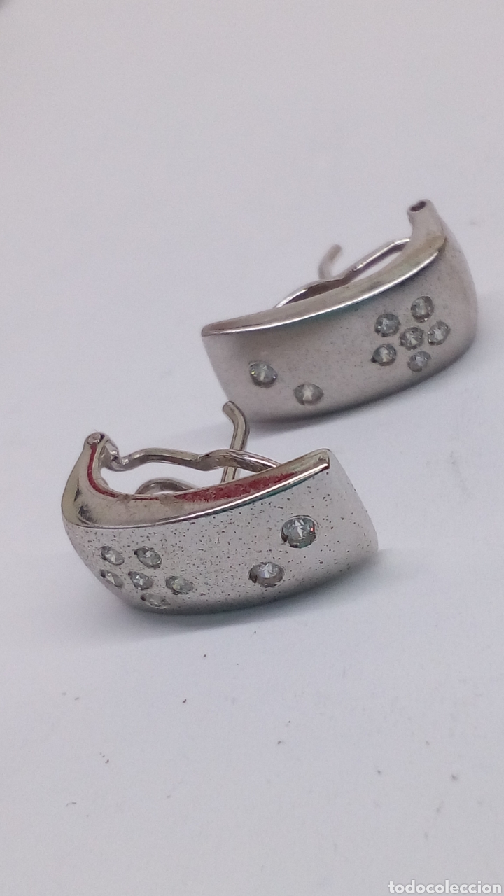 Joyeria: Pendientes de plata RODIADA /P160 - Foto 1