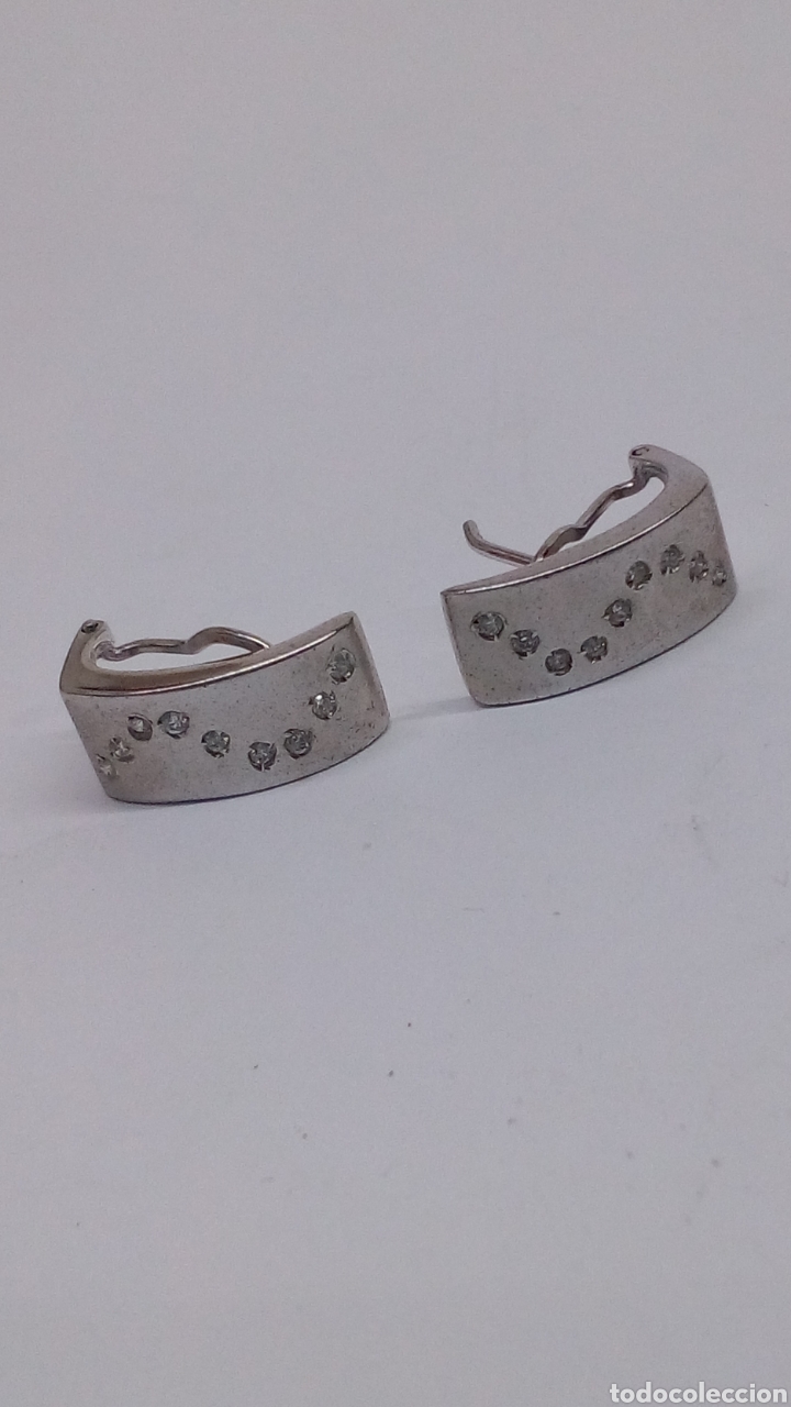 Joyeria: Pendientes de plata RODIADA Y CIRCONITAS /P160 - Foto 1