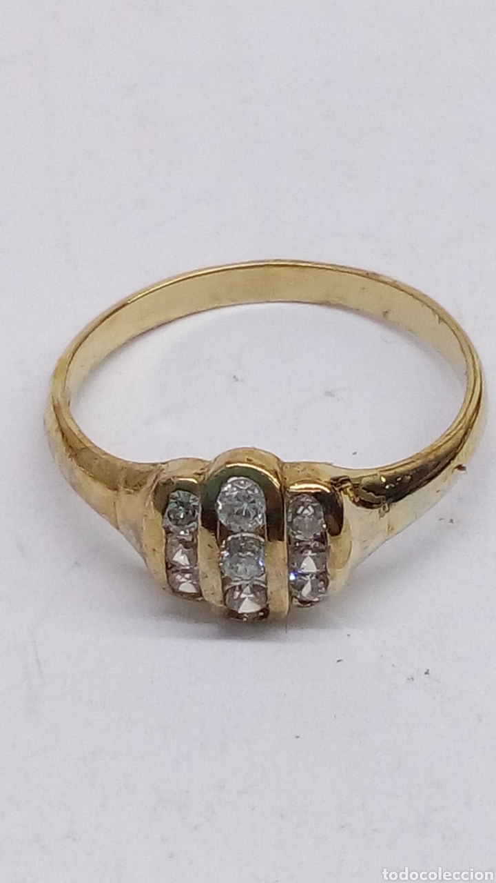 Joyeria: Anillo de plata chapado /S325 - Foto 2